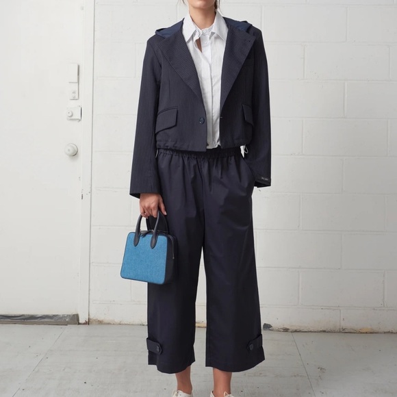 ❄️☀️We-Ar4 Women's Navy Hooded Blazer - Picture 3 of 6